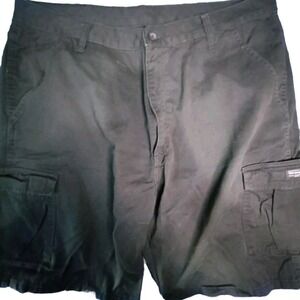 Wrangler® Cargo Shorts Adult Mens‎ 40 Black Relaxed Fit Y2K 2000 Skater Baggy